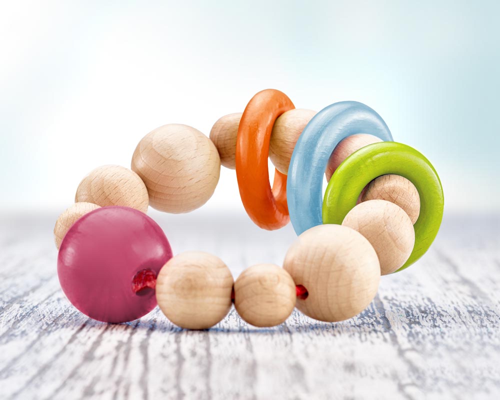 wooden grabbing ball