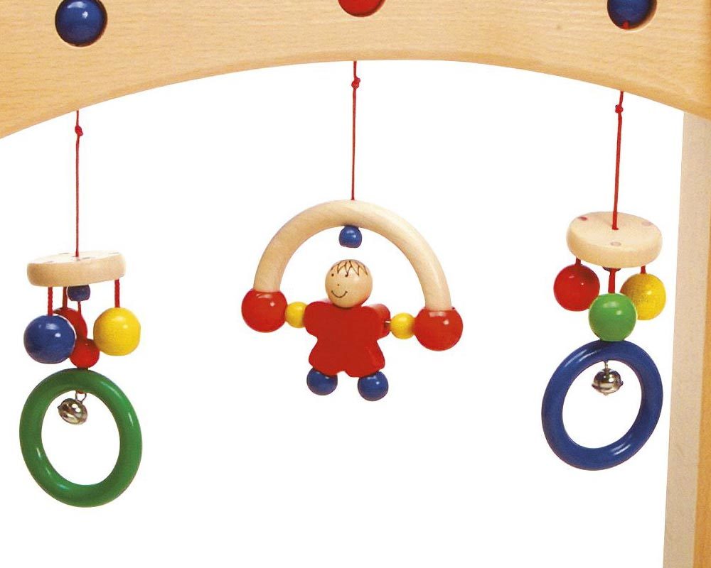 wooden baby trapeze toy