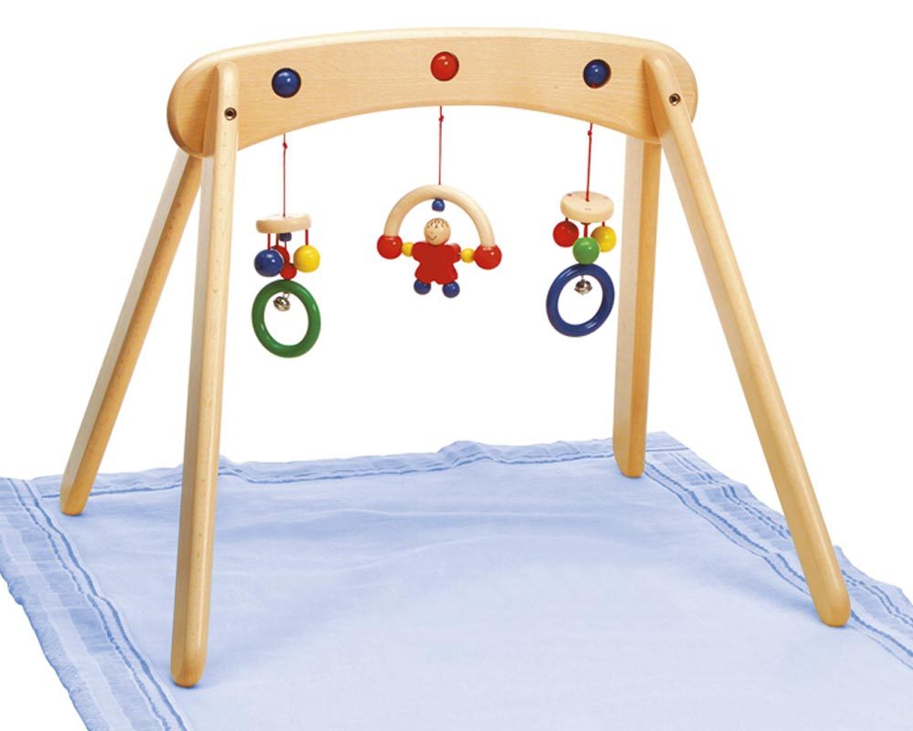 wooden baby trapeze toy