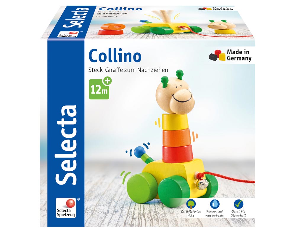wooden pull along shape game stacking toy