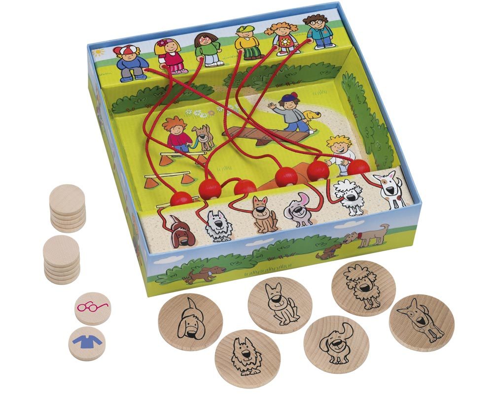 wooden maze game dogs