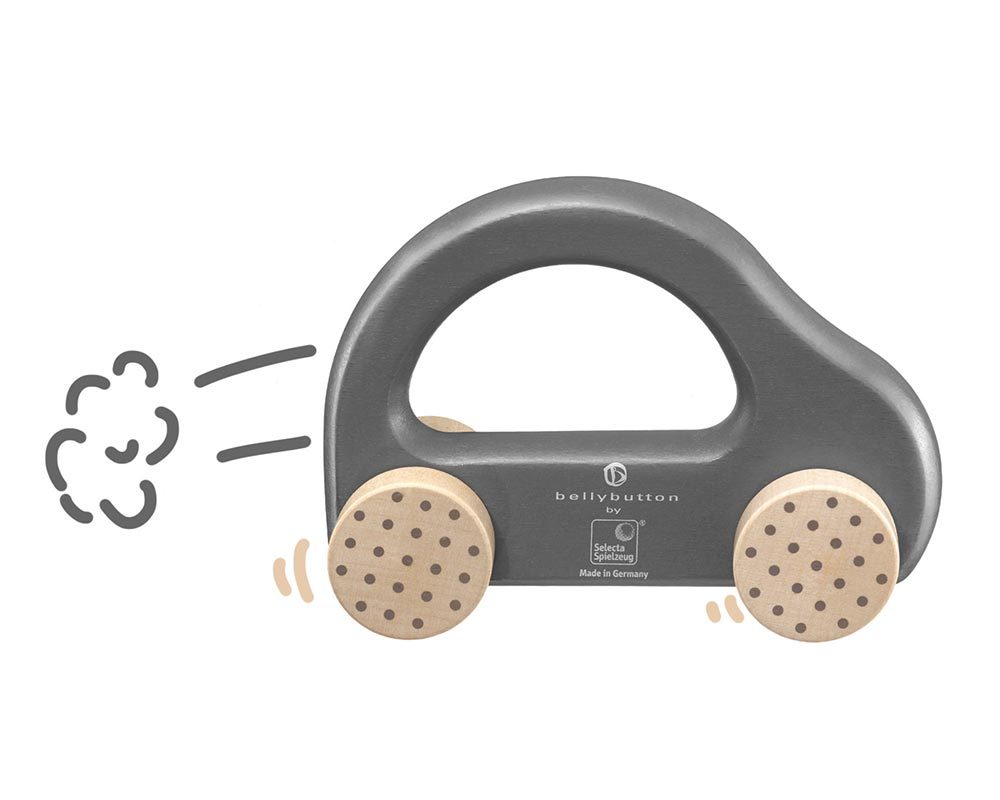 wooden push along car