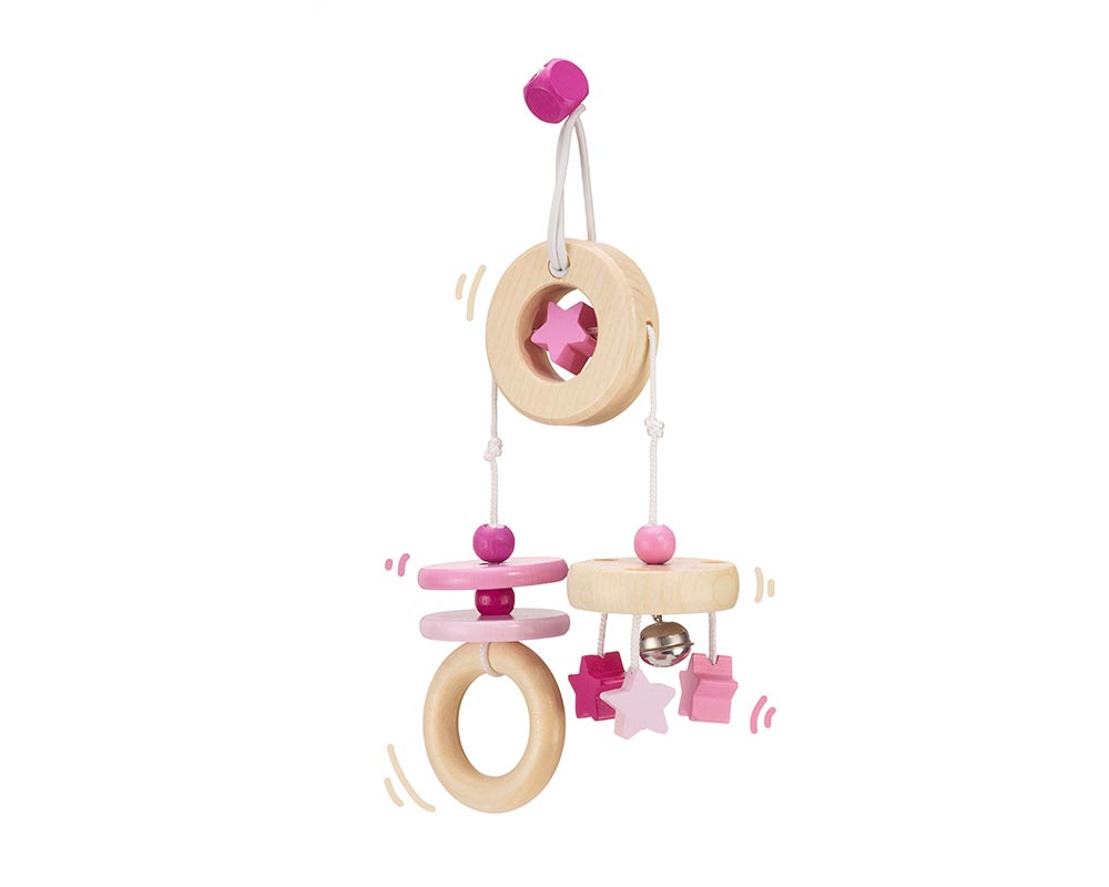 wooden mini trapeze pink bellybutton