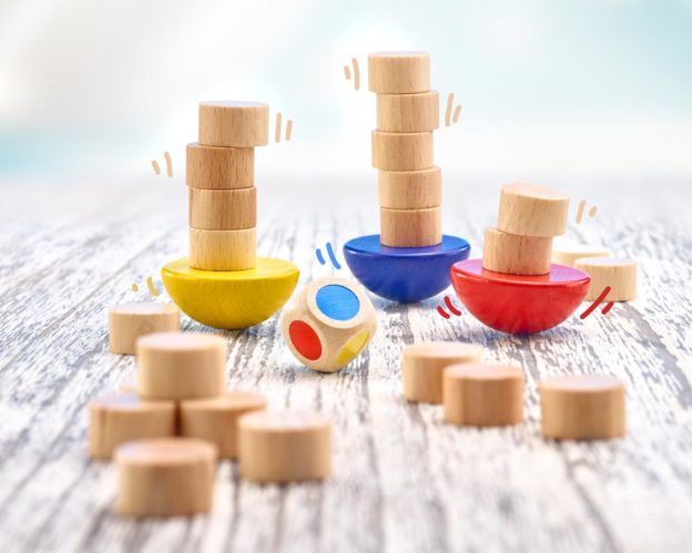 wooden balance game dexterity