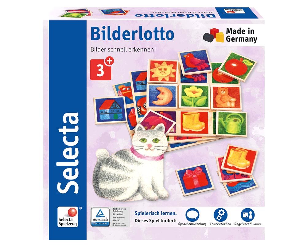wooden picture lotto game children