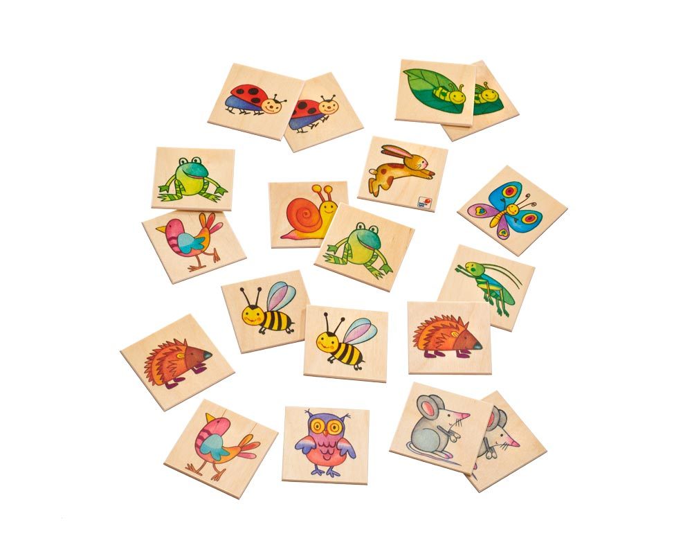 wooden memo game animals pepito