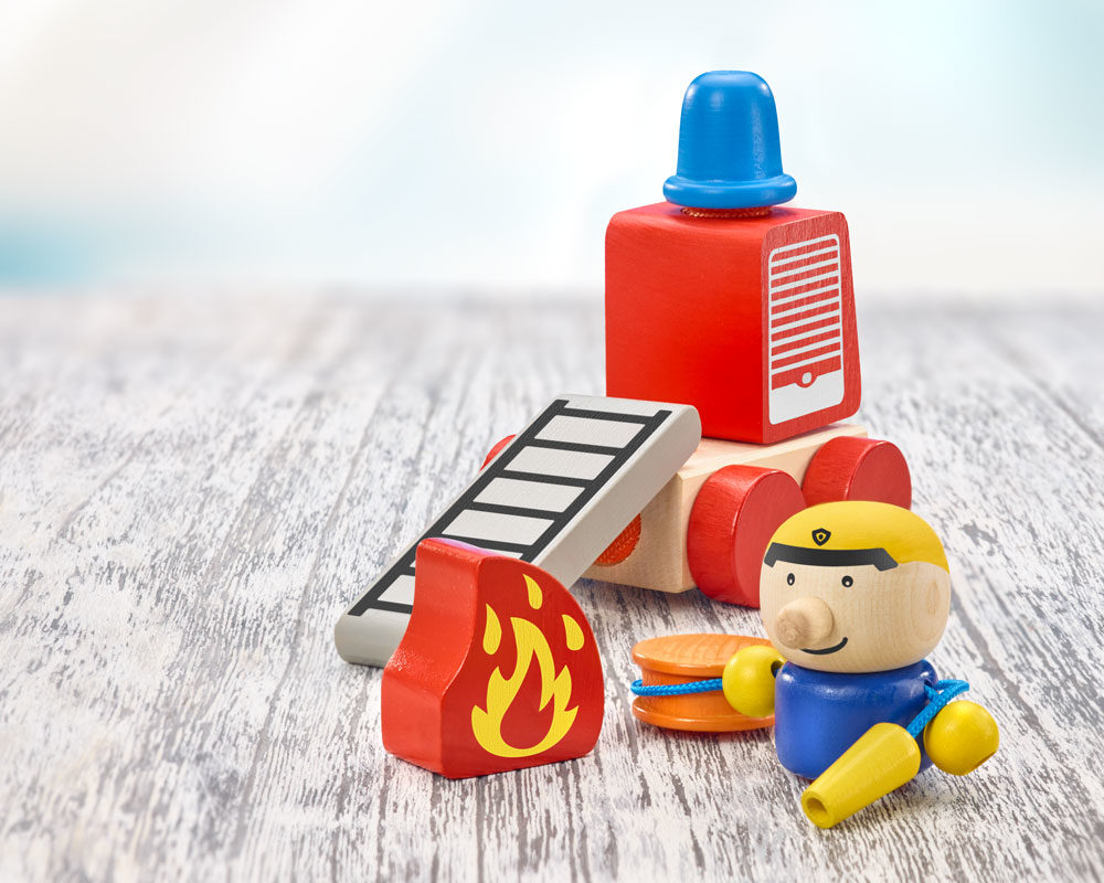 KLETTINI® fire brigade, Velcro® stacking toy