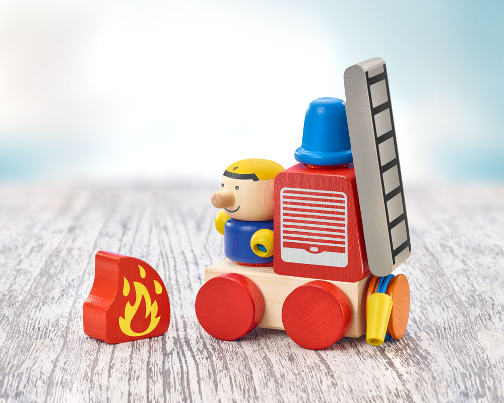 KLETTINI® fire brigade, Velcro® stacking toy