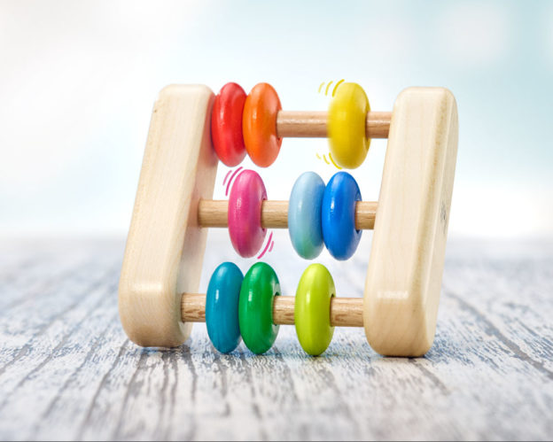 wooden grabbing toy abacus