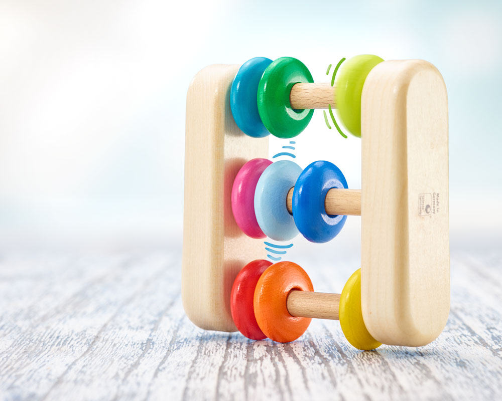 wooden grabbing toy abacus
