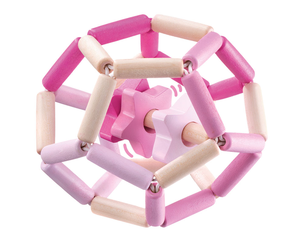 star dance pink wooden toy selecta