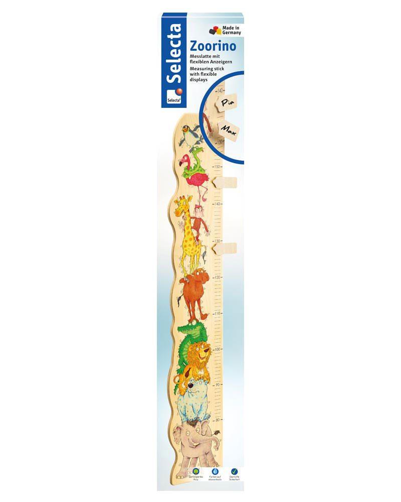 Zoorino height chart wooden toy packshot