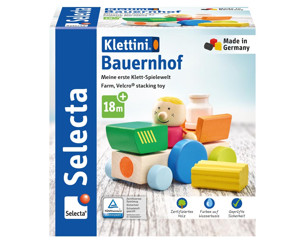KLETTINI® farm, Velcro® stacking toy Packshots