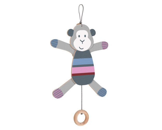 wriggle monkey wooden toy