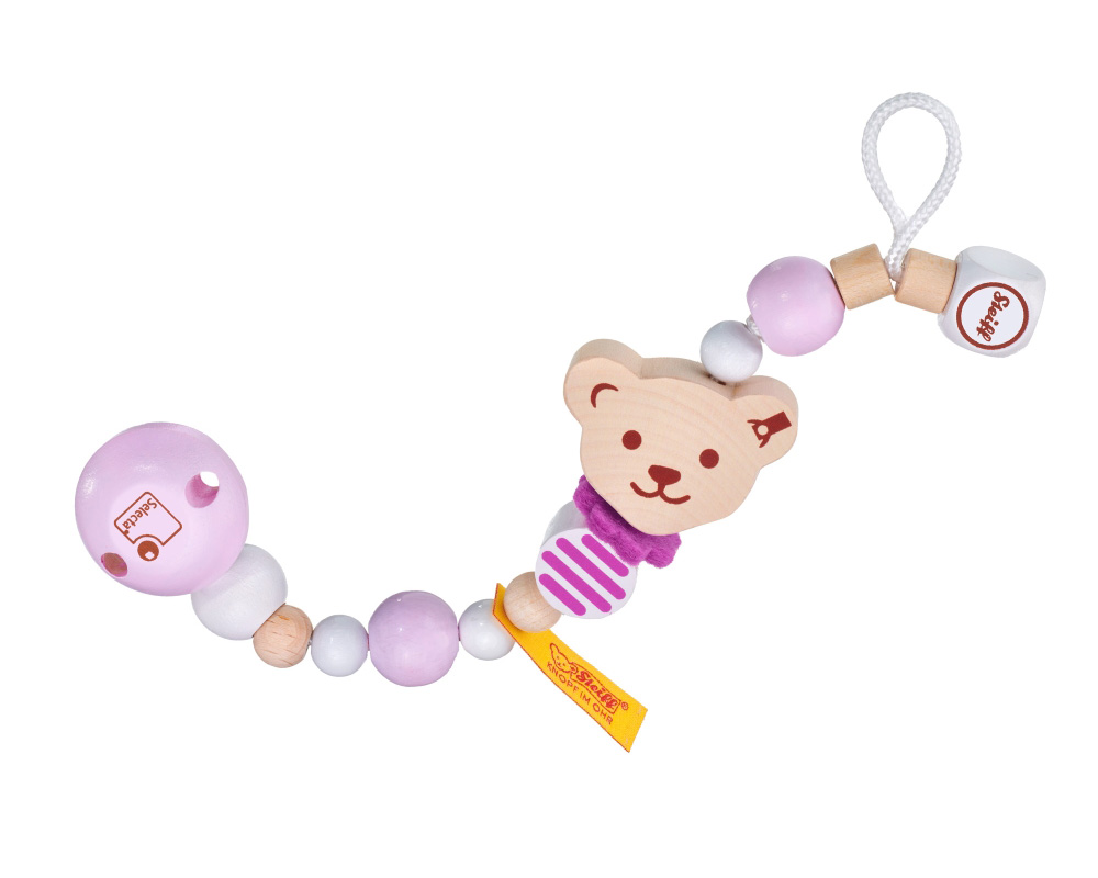 Pacifier chain pink