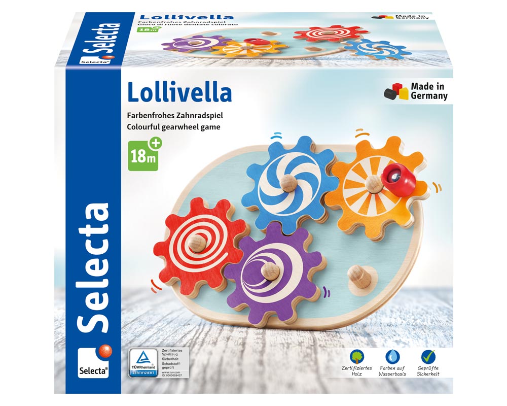 Lollivella Colourful gearwheel game Packshot
