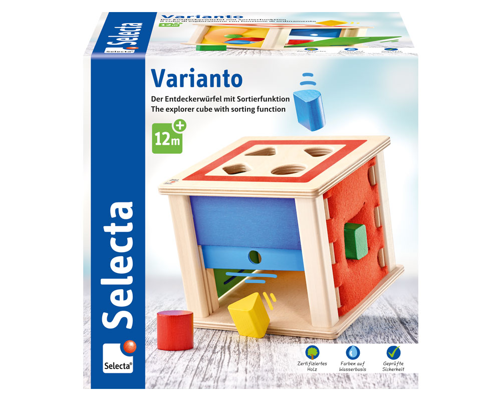 wooden sorting box building blocks varianto
