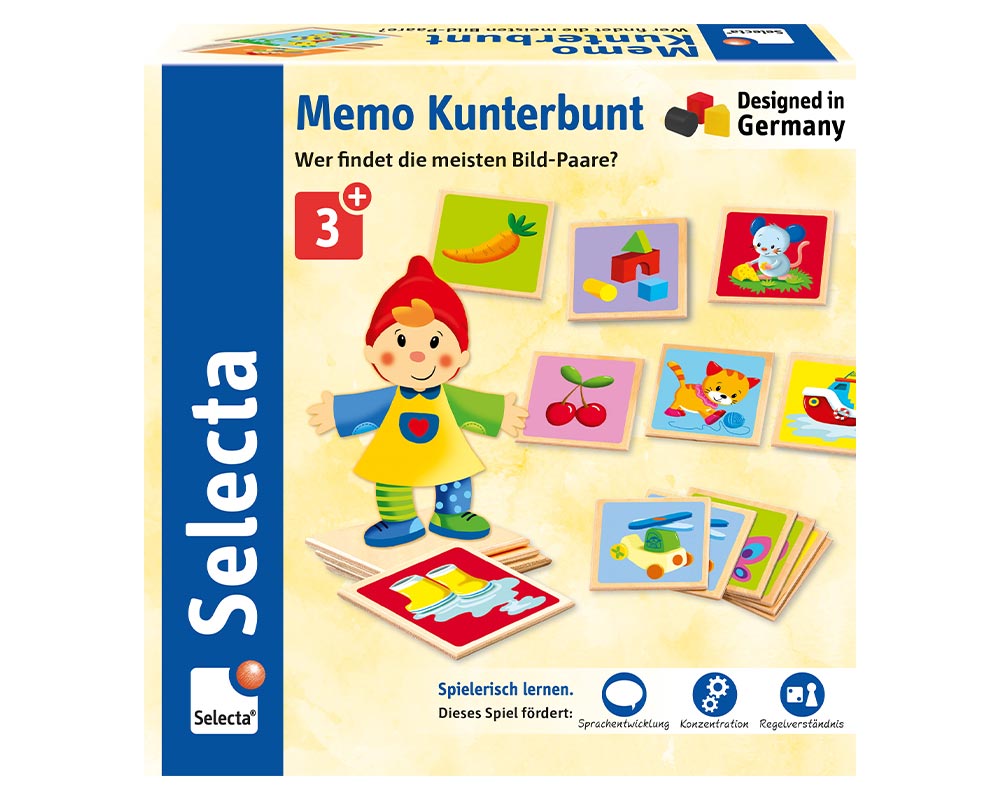 wooden memo game children colourful packshot