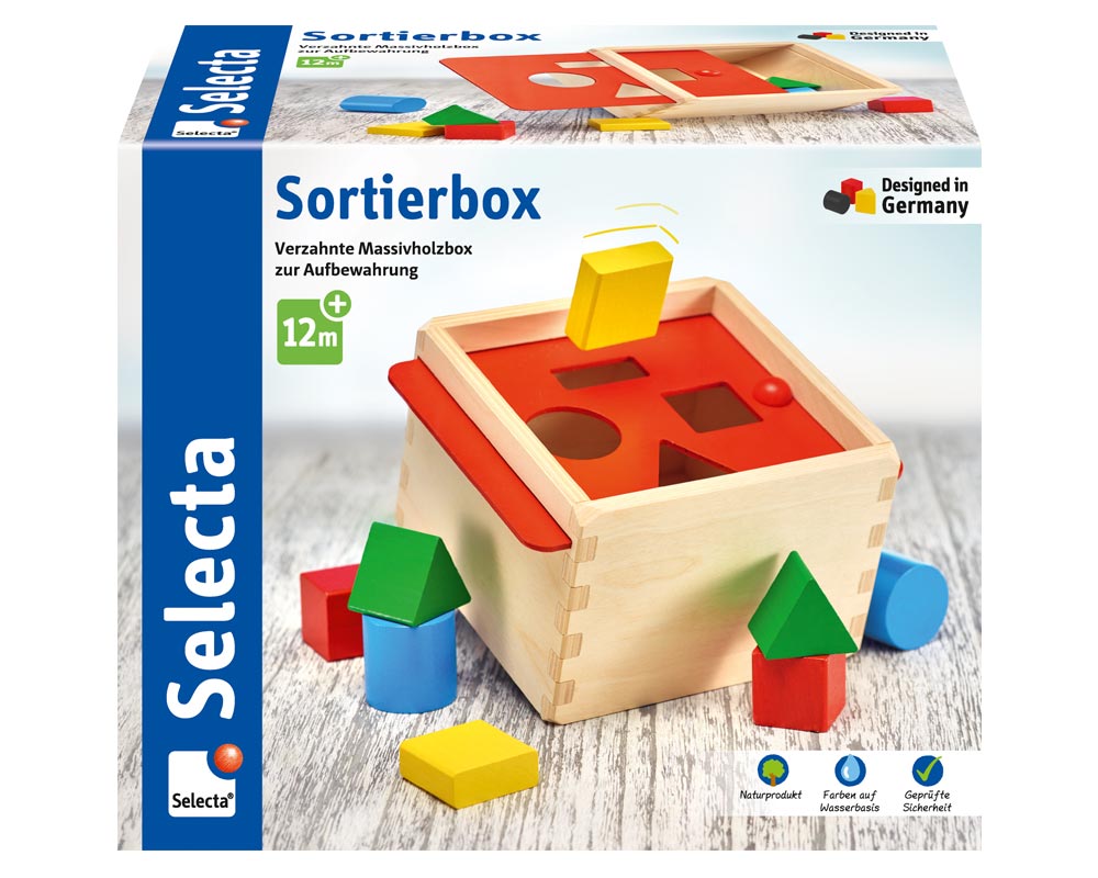 wooden sorting box baby shape game packshot