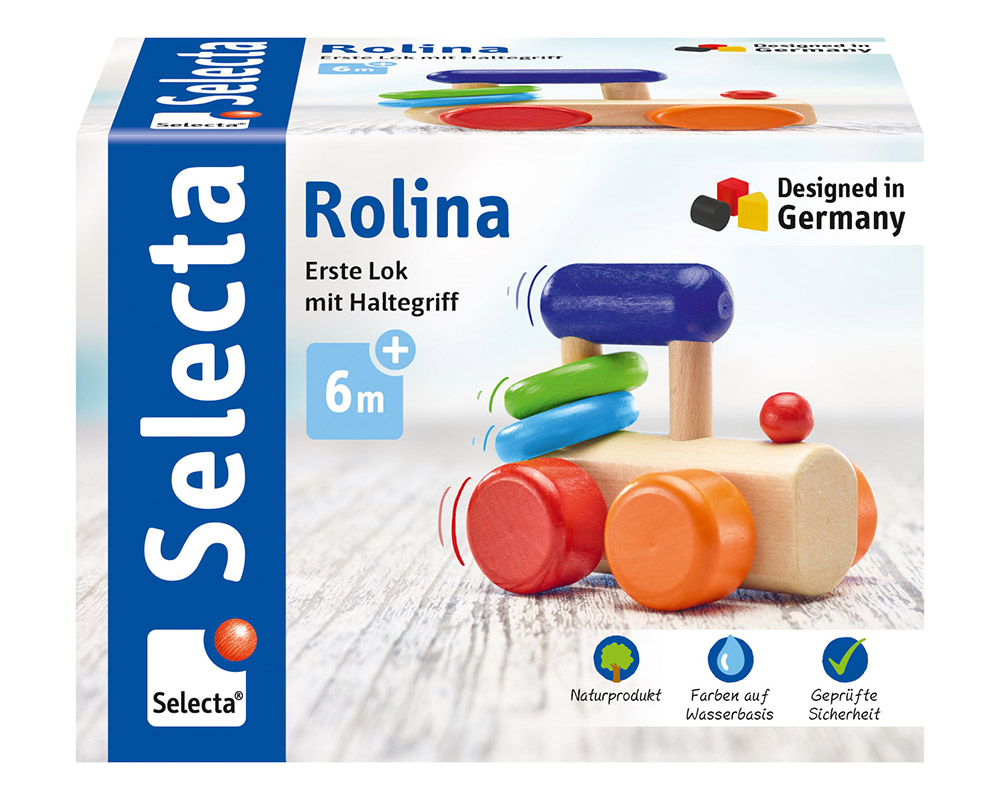Rolina, locomotive grabbing toy - Wooden Toys Selecta